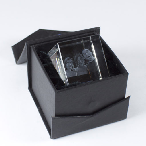 Photo Crystal 3D 40mm Cube Gift Box